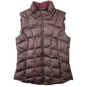 Eddie Bauer EB650 Down Puffer Vest Women’s S Maroon Wine Lightweight Outdoor